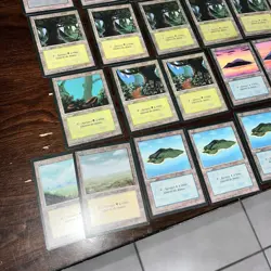 36x MTG Basic Lands Lot French Black Border Revised Foreign FBB Island Mountain - Image 4