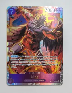 King OP01-096 SR Romance Dawn Holo Foil Super Rare One Piece Game Card TCG NM - Image 1