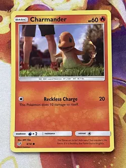 Charmander 4/18 Holo Detective Pikachu Pokemon Card - Image 1