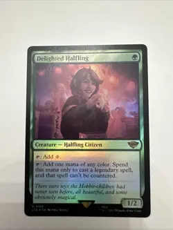 Delighted Halfling #158 (Foil) Lord of The Rings Magic: The Gathering Card MTG - Image 1