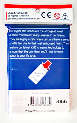 100 KMC Hyper Mat White Standard Deck Protector Sleeves Japan Card Barrier Matte - Image 2