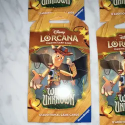Disney Lorcana Ravensburger Wilds Unknown Booster 4 Packs 12 Cards Each, English - Image 2