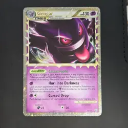 Damaged Pokemon Gengar Prime Ultra Rare Holo 94/102 Triumphant TCG Card - DMG - Image 1