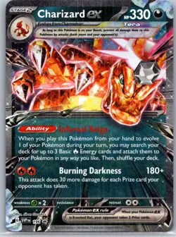 Pokemon TCG Charizard ex - Promo Holo SV: Scarlet & Violet Promo Cards 196 HP - Image 1