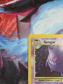 Pokemon TCG Gengar Fossil Holo Card 5/62 Unlimited Rare LP Vintage WOTC 1999 - Image 4