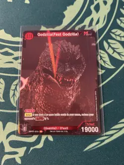 Godzilla Fest P 013+ Foil Godzilla Card Game 1st Edition Rare Parallel Monster - Image 1