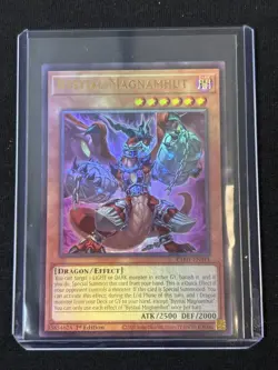 YU-GI-OH! CARD CH01-EN011 BYSTIAL MAGNAMHUT DARK DRAGON HOLO ULTRA RARE 1ST ED - Image 1