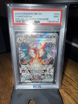 Pokemon TCG Obsidian Flames Charizard EX Card 223/197 Sir PSA 9 Mint - Image 1