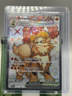 Arcanine EX 224/198 Scarlet & Violet 2023 English Pokemon Card SLIGHT DAMAGE!!! - Image 1