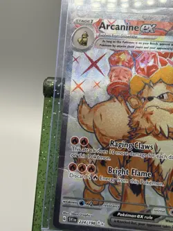 Arcanine EX 224/198 Scarlet & Violet 2023 English Pokemon Card SLIGHT DAMAGE!!! - Image 3