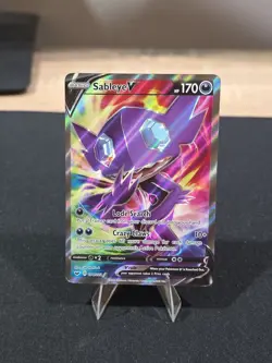 Sableye V - 194/202 - Pokemon Sword & Shield Base Set Full Art Rare Card NM - Image 1