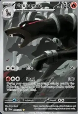 Pokemon TCG Houndoom 066/064 English Stage 1 Pokemon Card 120HP - Image 1
