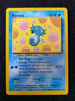 Horsea 62/111 Neo Genesis | Near Mint (NM) - vintage Pokemon card TCG 2000 - Image 1
