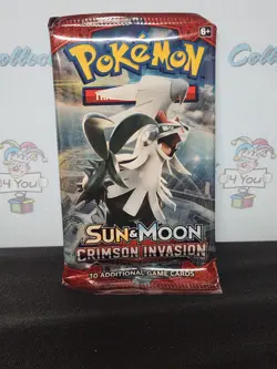 Pokemon 2017 Sun & Moom Crimson Invasion 10 Card Sealed Booster Pack - Image 2