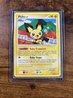 Pichu lv 9 Pokemon Arceus 25/99 rare non-holo LP - ungraded Pokemon Card - Image 1
