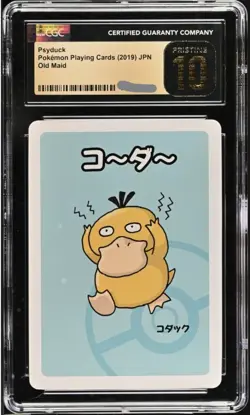 CGC 10 Pristine Psyduck Old Maid Playing Card 2019 Pokemon - Image 1