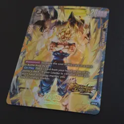 Dragon Ball Super Card Game Vegito Bonus Pack ALT ART Gold Stamp SR* FS09-16 - Image 2