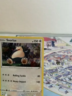 HD WHOLE SWIRL 🌀💫 Snorlax 140/202 Cosmos Holo Promo 2020 Nintendo Pokemon Card - Image 3