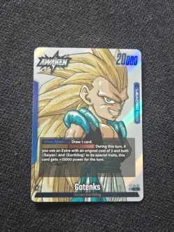 Dragon Ball TCG Card Silver Gotenks Silver Holofoil SB02-017 Manga Booster 02 - Image 1