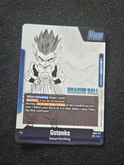 Dragon Ball TCG Card Silver Gotenks Silver Holofoil SB02-017 Manga Booster 02 - Image 2