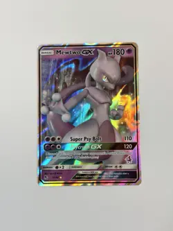 Pokemon Mewtwo GX Holo Ultra Rare TCG Card Hidden Fates 31/68 NM - Image 1