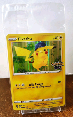 POKEMON PIKACHU 028/078 HOLO RARE POKEMON GO STORE PROMO CARD SEALED - Image 3