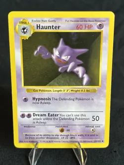 Haunter Base Set 029/102 Shadowless Regular Card Pokemon TCG WOTC LP Condition - Image 1