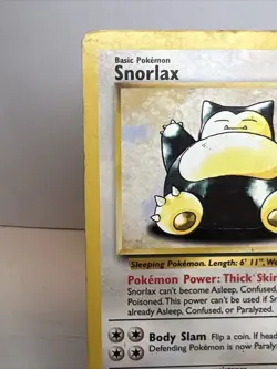 HP Snorlax 27/64 Regular Non-Holo Jungle AUTHENTIC Pokemon Card - Image 3