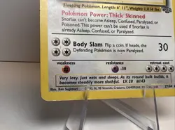 HP Snorlax 27/64 Regular Non-Holo Jungle AUTHENTIC Pokemon Card - Image 4