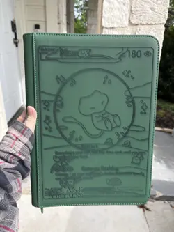 Pokemon Pikachu Laser Engraved Bubble Mew Arcane Fortress Binder Card Binder - Image 2