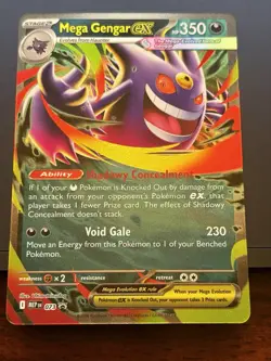 Mega Gengar ex 073 Mega Evolution Promo Holo Pokemon TCG Ultra Rare Card - Image 1