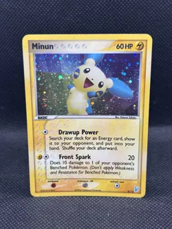 Minun 6/12 Holo Pokemon Card EX Trainer Kit 2 Plusle & Minun English HP 60 - Image 1