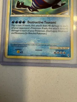 Kyogre 12/95 HOLO Rare Pokemon Card Call of Legends - NM - Image 3