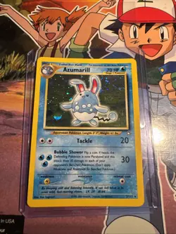 Azumarill 2/111 Rare Holo Neo Genesis Set Pokemon Card NM/LP - Image 1