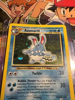 Azumarill 2/111 Rare Holo Neo Genesis Set Pokemon Card NM/LP - Image 2
