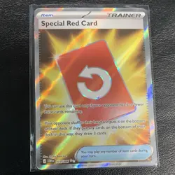 2026 Pokemon Chaos Rising Special Red Card Full Art Ultra Rare #113/086 - Image 1