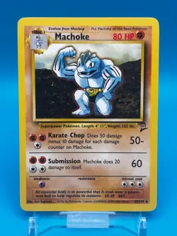 Machoke Pokemon Card - Base 2 Set #49/130 - Vintage Uncommon 2000 TCG NM - Image 1