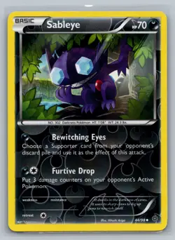 Sableye XY - Ancient Origins #44/98 Uncommon,Reverse Holo Pokemon Card - Image 1