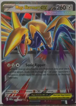 Pokemon TCG Mega Skarmory ex 055/088 ME03: Perfect Order Holo - Image 1