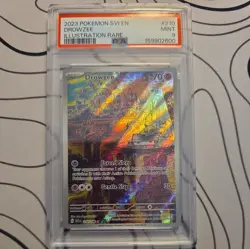 Pokemon TCG Scarlet & Violet Drowzee #210/198 Illustration Rare PSA 9 MINT - Image 1