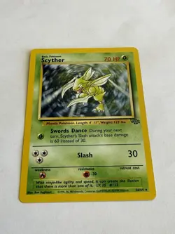 Scyther 26/64 - Vintage Pokemon Jungle Set - Non Holo Unlimited - LP - Image 3