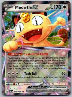 Meowth ex 062/088 Double Rare Perfect Order Pokemon Holo Near Mint - Image 1
