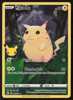 Pikachu 005 Rare Pokemon Celebrations NM - Image 1