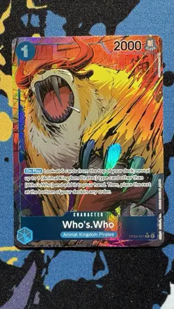 One Piece Card Game Who's.Who OP04-051 R Alternate Art Parallel NM - Image 1