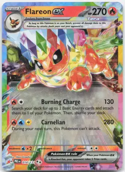 Flareon ex 014/131 Holo Double Rare Prismatic Evolutions Pokemon Near Mint - Image 1