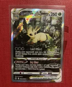 Pokemon TCG Leafeon VSTAR Crown Zenith Holo Ultra Rare GG35/GG70 NM - Image 1