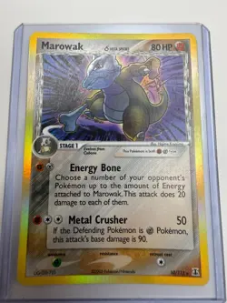 Pokemon Marowak 10/113 EX Delta Species 2005 Reverse Holo Rare - NM - Image 1