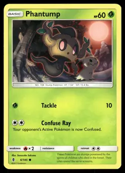 Phantump 6/145 Common Guardians Rising Pokemon NM - Image 1