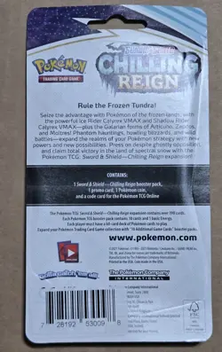 2021 Pokemon TCG: Sword & Shield: Chilling Reign Blister w/ Phanpy Promo - Image 2