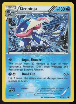 Greninja XY162 Holo Promo XY Promo Pokemon Damaged - Image 1